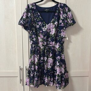Floral V-Neck Dress